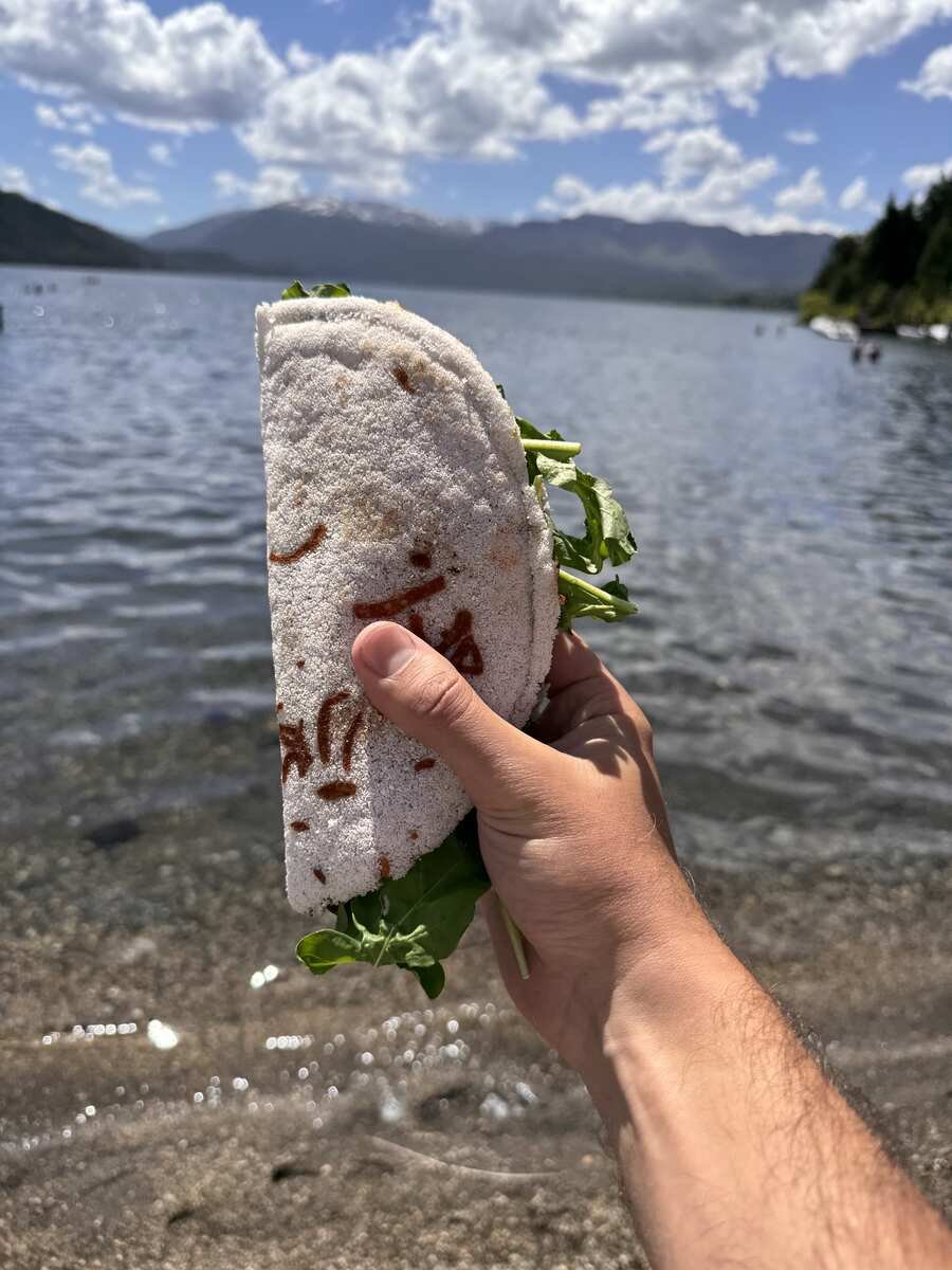 Tapioca servida a orillas del Lago Lolog